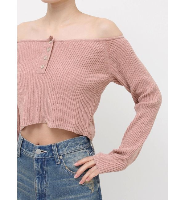 EVRIS「モールオフショルニットトップス」|ニット・セーター|