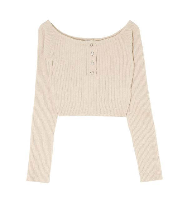 EVRIS「モールオフショルニットトップス」|ニット・セーター|