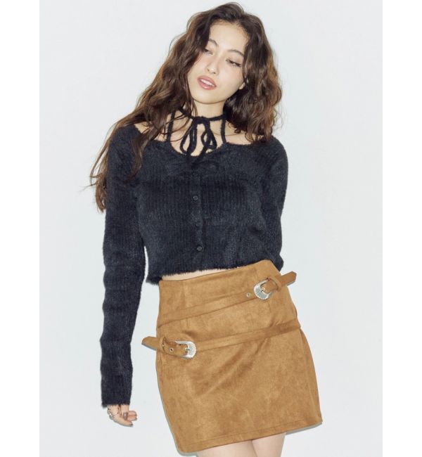 EVRIS「ホルターネックシャギーニットトップス」|ニット・セーター|