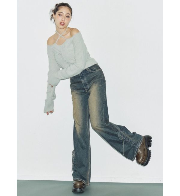 EVRIS「ホルターネックシャギーニットトップス」|ニット・セーター|