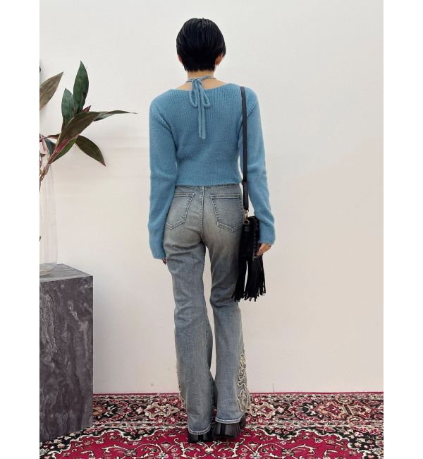 EVRIS「ホルターネックシャギーニットトップス」|ニット・セーター|