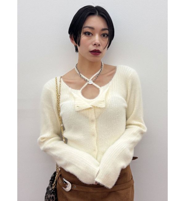 EVRIS「ホルターネックシャギーニットトップス」|ニット・セーター|