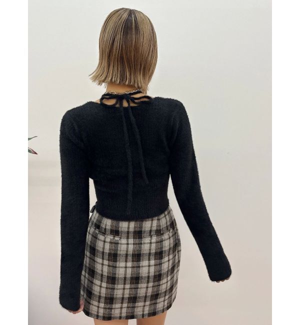 EVRIS「ホルターネックシャギーニットトップス」|ニット・セーター|