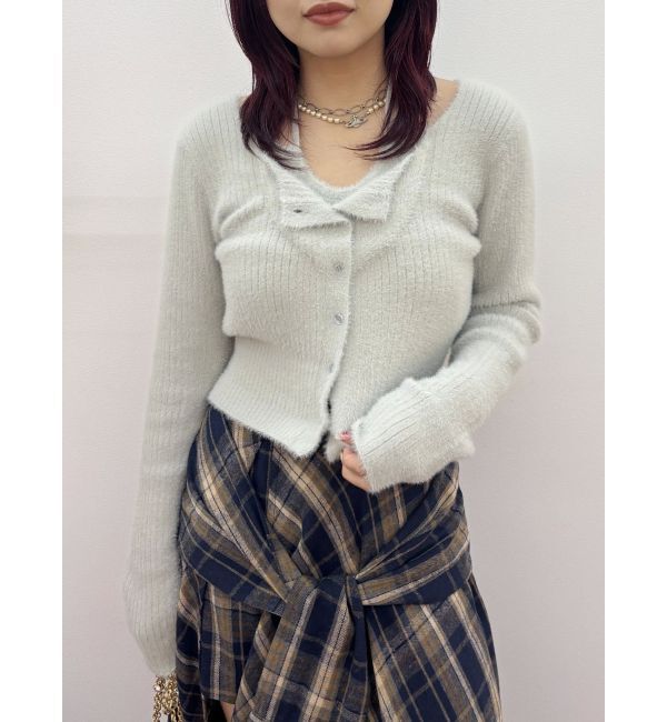 EVRIS「ホルターネックシャギーニットトップス」|ニット・セーター|