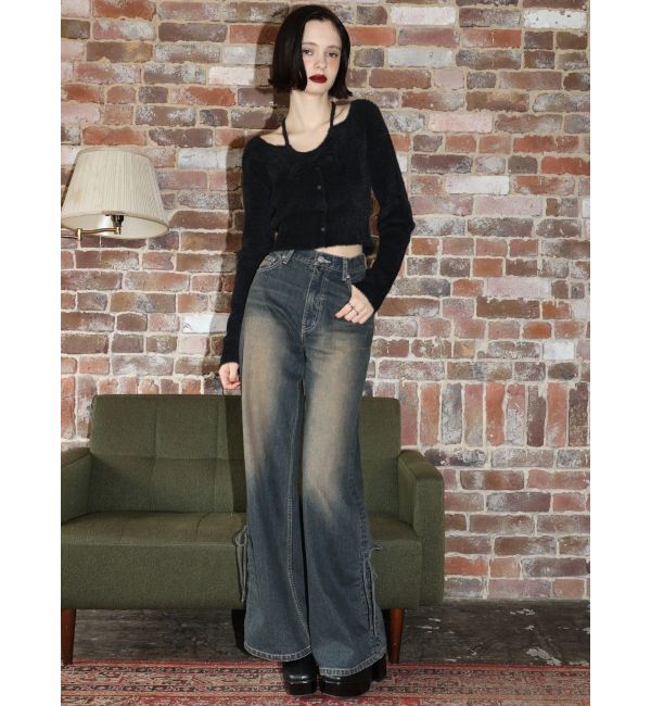 EVRIS「ホルターネックシャギーニットトップス」|ニット・セーター|