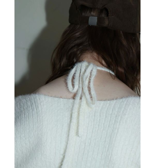 EVRIS「ホルターネックシャギーニットトップス」|ニット・セーター|