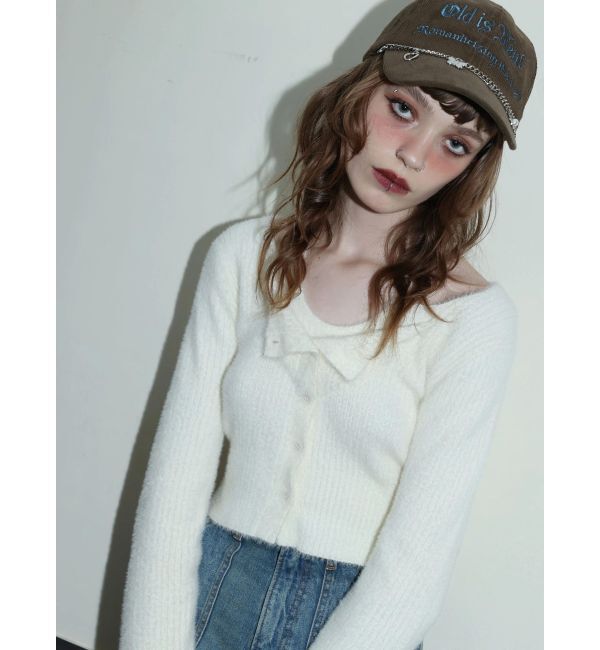 EVRIS「ホルターネックシャギーニットトップス」|ニット・セーター|