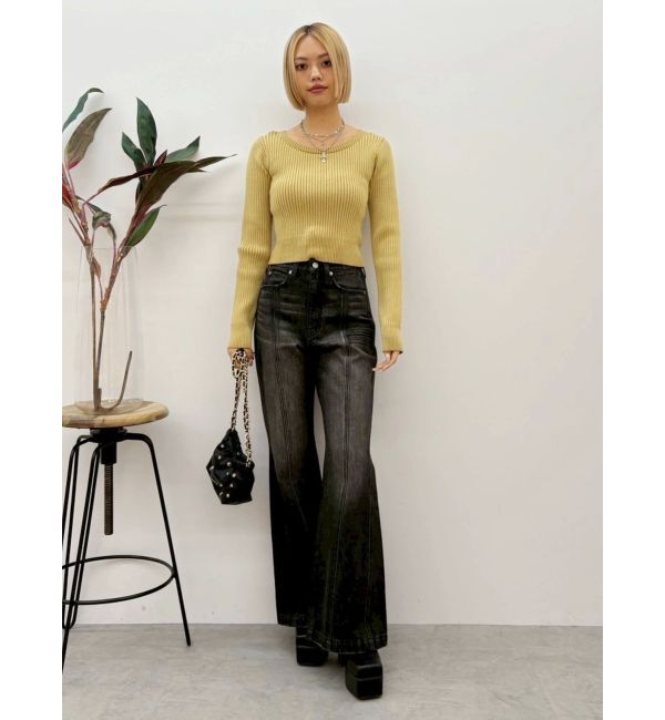 EVRIS「バックリボンニットトップス」|ニット・セーター|