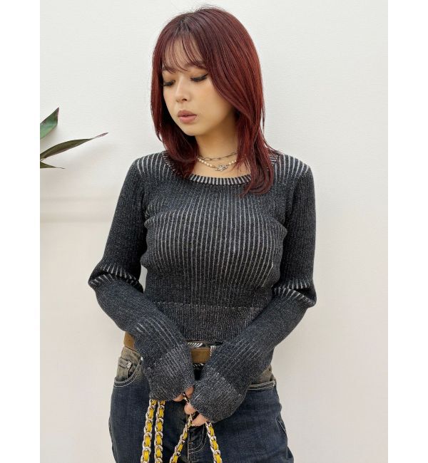 EVRIS「バックリボンニットトップス」|ニット・セーター|