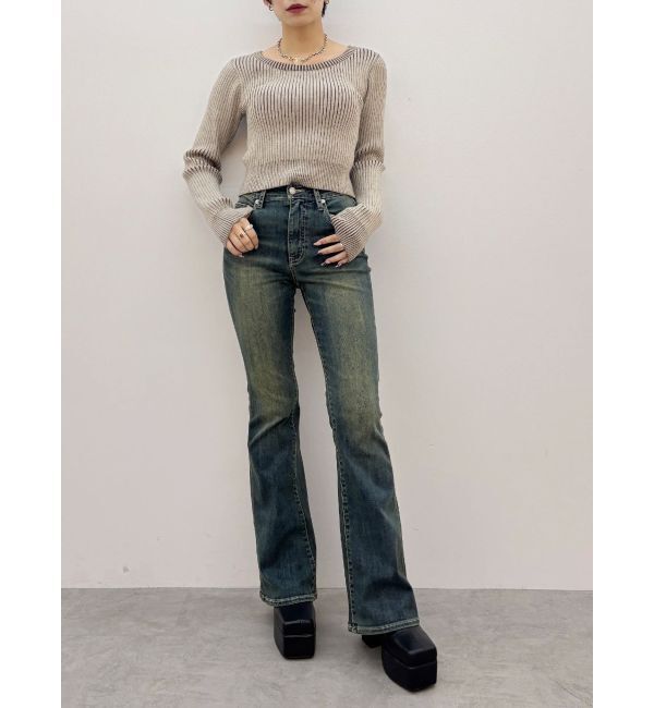 EVRIS「バックリボンニットトップス」|ニット・セーター|