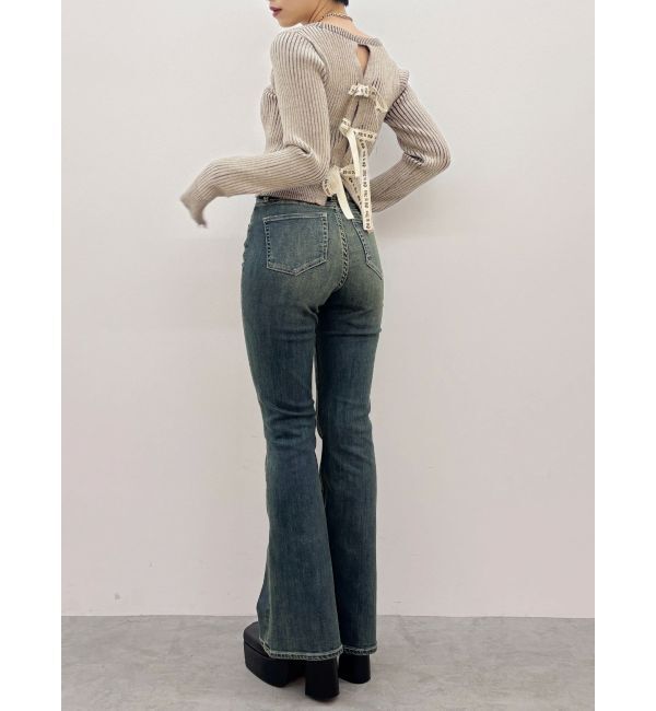 EVRIS「バックリボンニットトップス」|ニット・セーター|