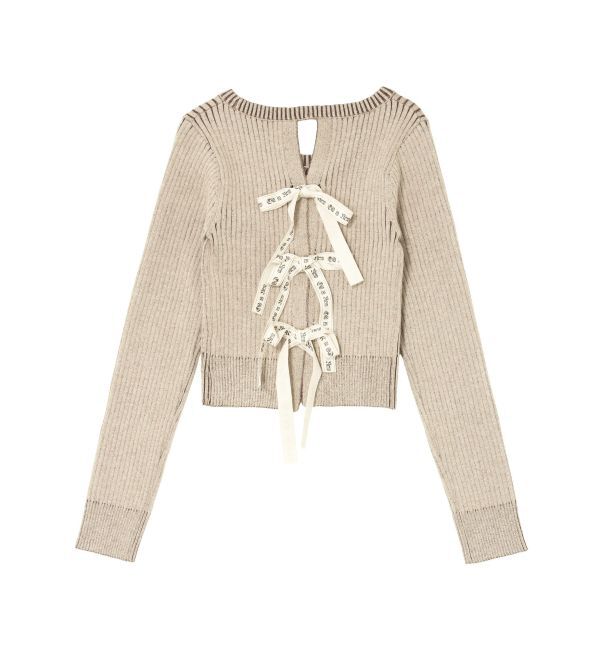 EVRIS「バックリボンニットトップス」|ニット・セーター|