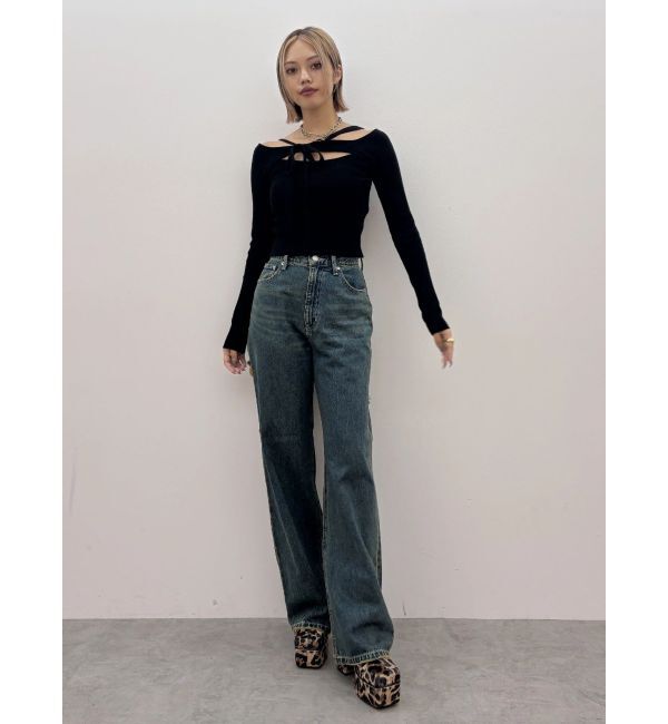 EVRIS「カットアウトニットトップス」|ニット・セーター|