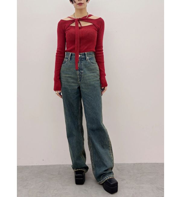 EVRIS「カットアウトニットトップス」|ニット・セーター|