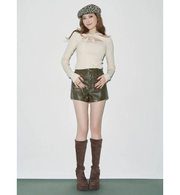 EVRIS「カットアウトニットトップス」|ニット・セーター|