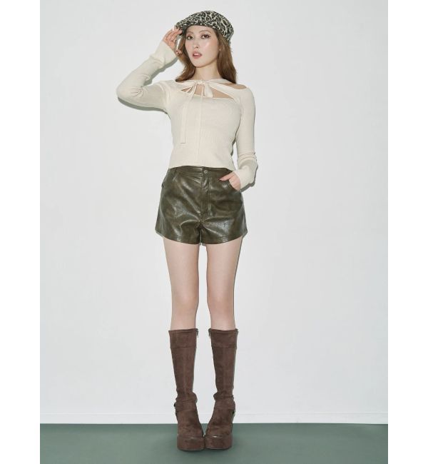 EVRIS「カットアウトニットトップス」|ニット・セーター|