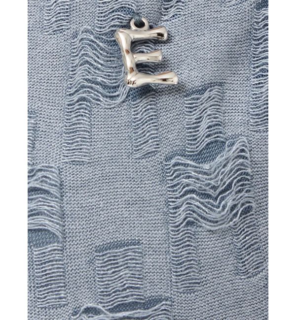 EVRIS「ダメージカットクロップドロンＴ」|Tシャツ・カットソー|