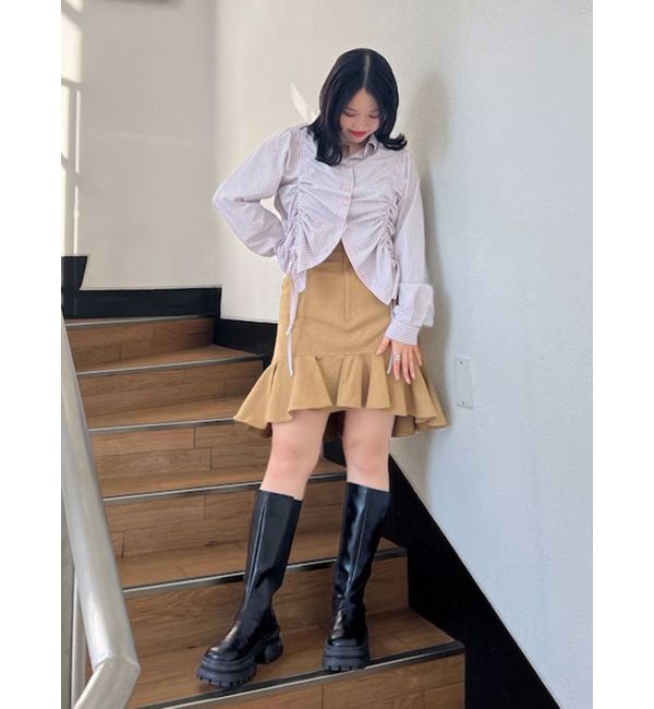 jouetie「ヘムフリルミドルスカート」|スカート|