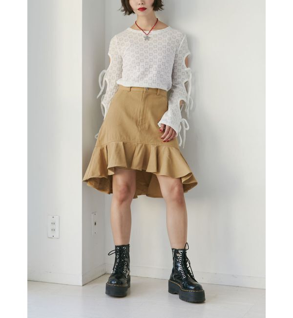 jouetie「ヘムフリルミドルスカート」|スカート|
