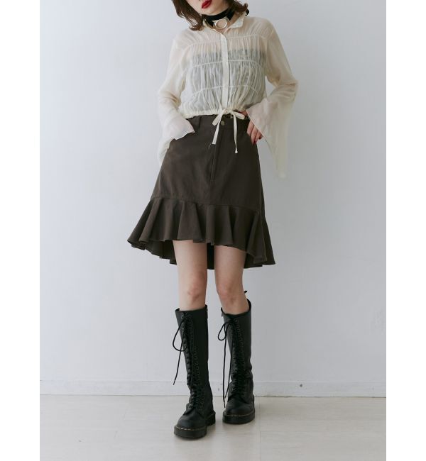 jouetie「ヘムフリルミドルスカート」|スカート|