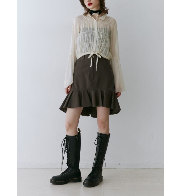 jouetie「ヘムフリルミドルスカート」|スカート|