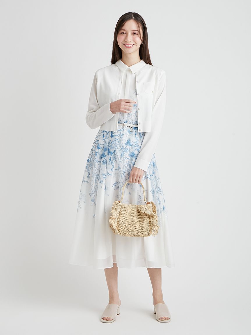 CELFORD「【洗える】パネルフラワーワンピース」|ワンピース|