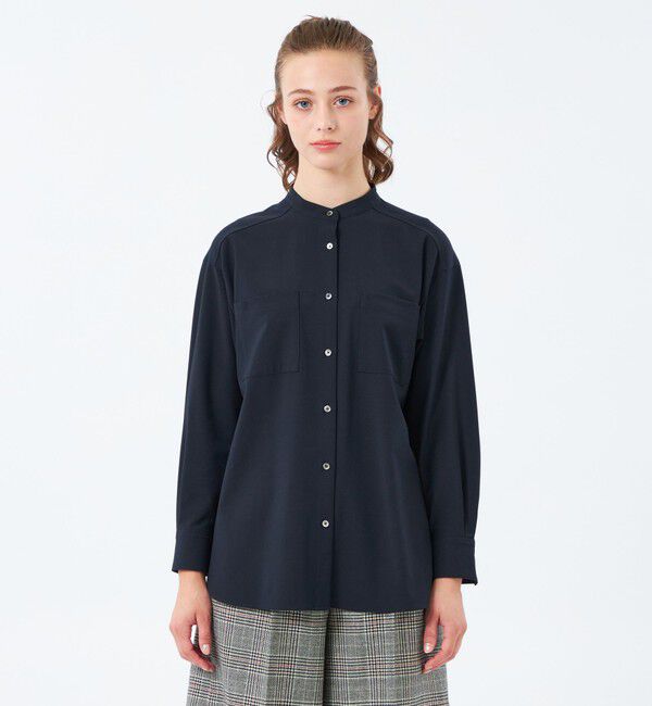 MACKINTOSH PHILOSOPHY「ウールトロバンドカラーシャツ」|シャツ・ブラウス|