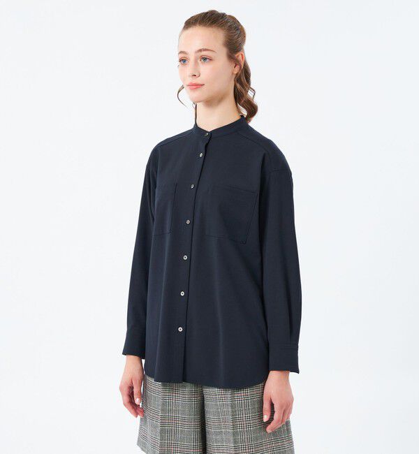 MACKINTOSH PHILOSOPHY「ウールトロバンドカラーシャツ」|シャツ・ブラウス|