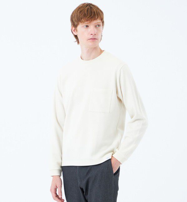 MACKINTOSH PHILOSOPHY「起毛ブリスター クルーネックロンＴ」|Tシャツ・カットソー|ホワイト