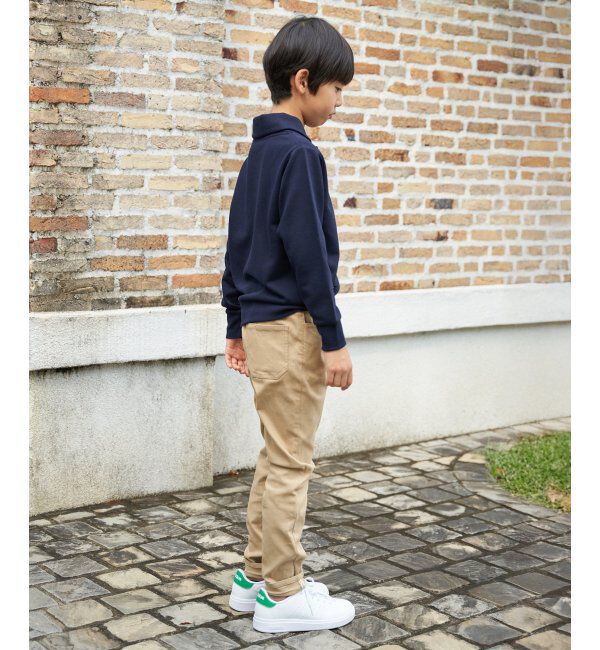 ikka kids「コンチョボタンショール襟トレーナー（120~160cm）」|Tシャツ・カットソー|