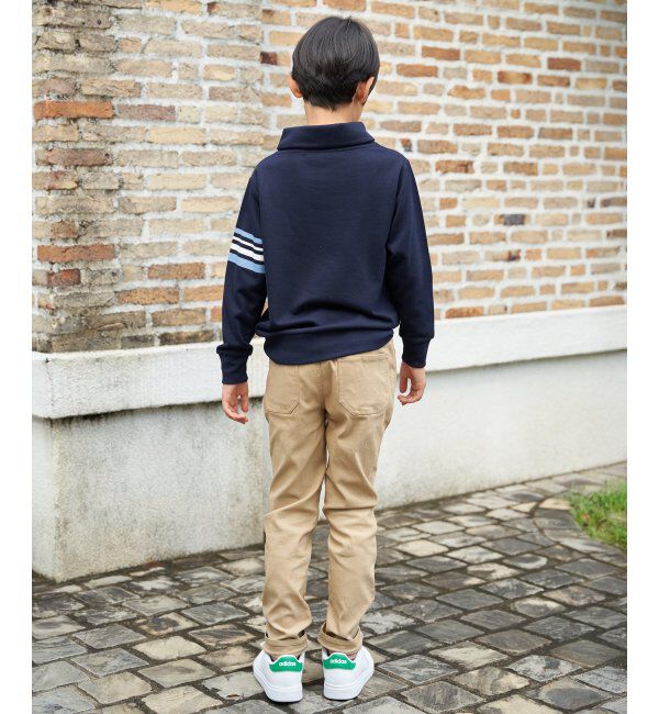 ikka kids「コンチョボタンショール襟トレーナー（120~160cm）」|Tシャツ・カットソー|