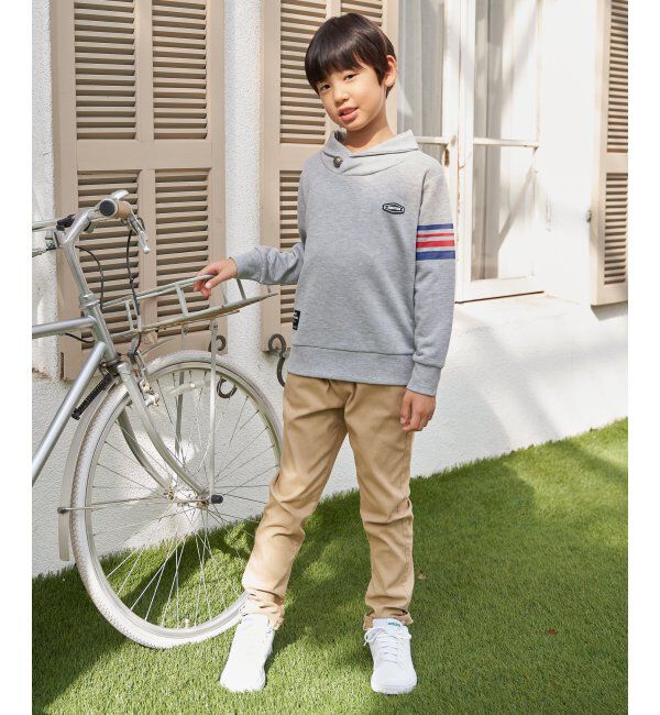 ikka kids「コンチョボタンショール襟トレーナー（120~160cm）」|Tシャツ・カットソー|