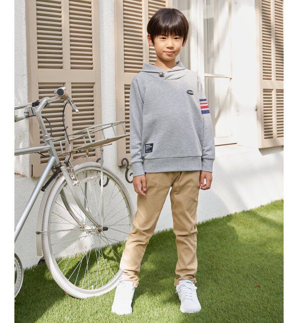 ikka kids「コンチョボタンショール襟トレーナー（120~160cm）」|Tシャツ・カットソー|