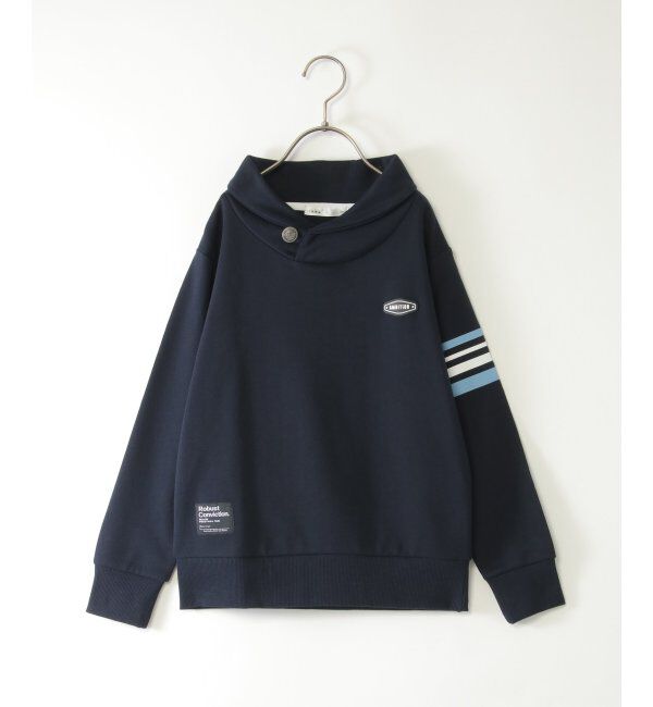 ikka kids「コンチョボタンショール襟トレーナー（120~160cm）」|Tシャツ・カットソー|