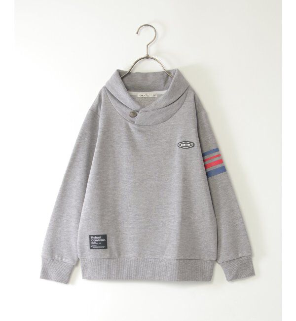 ikka kids「コンチョボタンショール襟トレーナー（120~160cm）」|Tシャツ・カットソー|