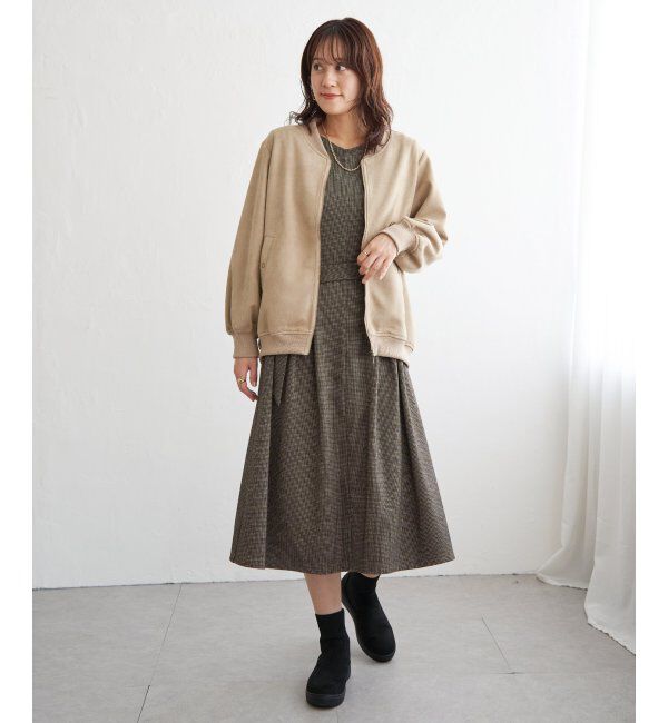 IKKA LOUNGE「カットジャガードワンピース」|ドレス|