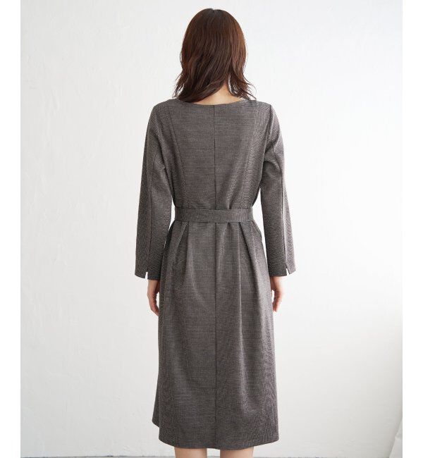 IKKA LOUNGE「カットジャガードワンピース」|ドレス|