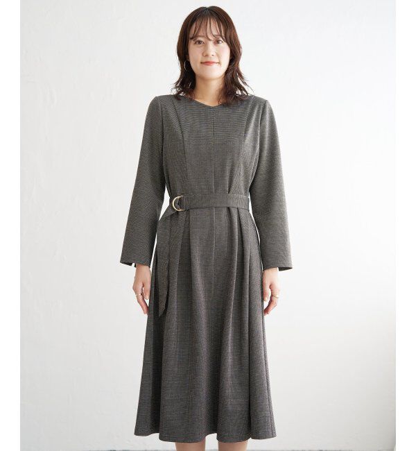 IKKA LOUNGE「カットジャガードワンピース」|ドレス|