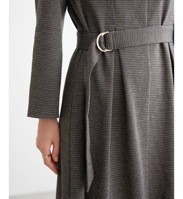 IKKA LOUNGE「カットジャガードワンピース」|ドレス|