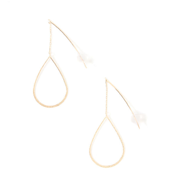 Phoebe「【K10】ドロップラインアメリカンピアス/BOX付き」|ピアス|ゴールド