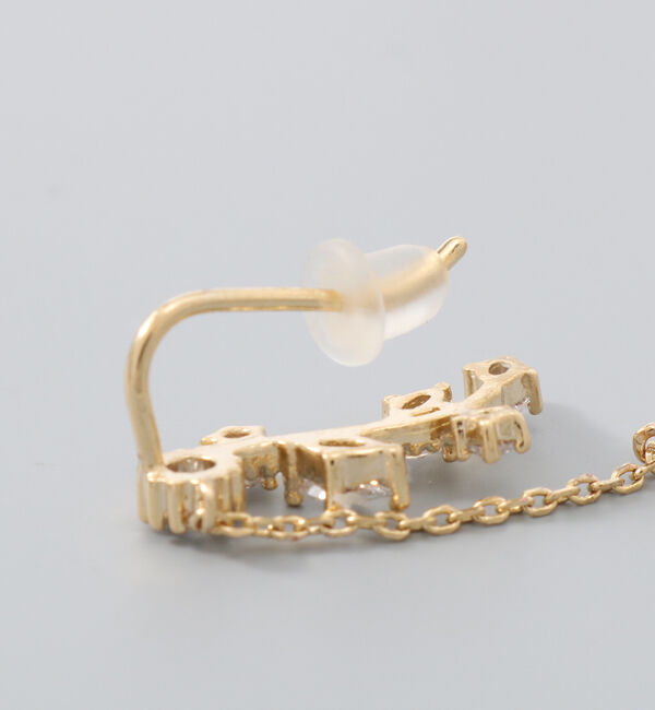 Phoebe「【シリーズ累計販売10000点突破！】2wayフラワリービジューピアス&イヤリング　ゴールド」|ピアス|