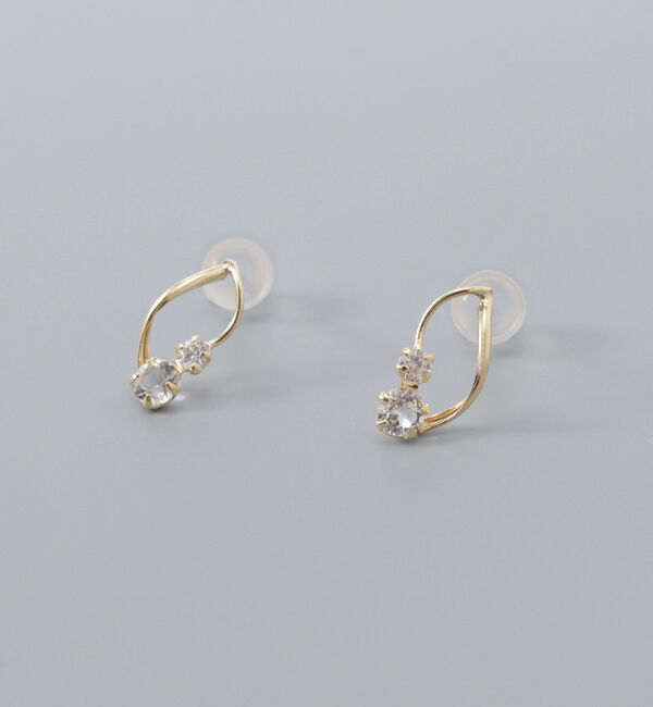 Phoebe「【K10】ストリームスターピアス/BOX付き」|ピアス|ゴールド