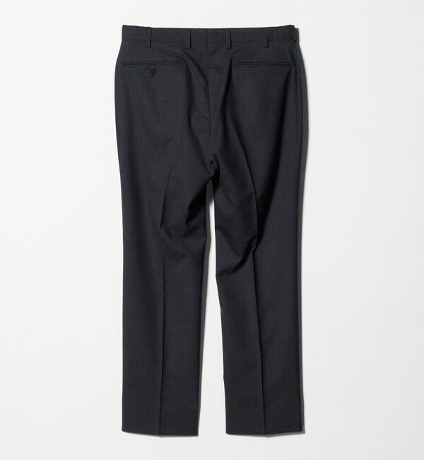 UNITED ARROWS green label relaxing「TW メランジ トロピカル スタンダード スラックス -ウォッシャブル・ストレッチ・ウエストアジャスター-」|スラックス|