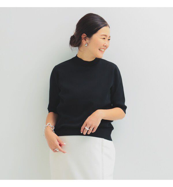 Demi-Luxe BEAMS 「シンプル モックネック ニット .M」|ニット・セーター|