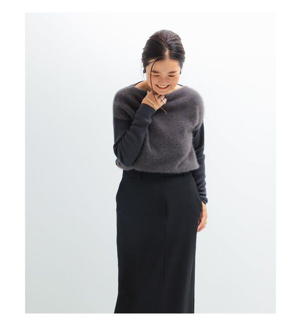 Demi-Luxe BEAMS 「フラッフィー ボートネック ニット」|ニット・セーター|