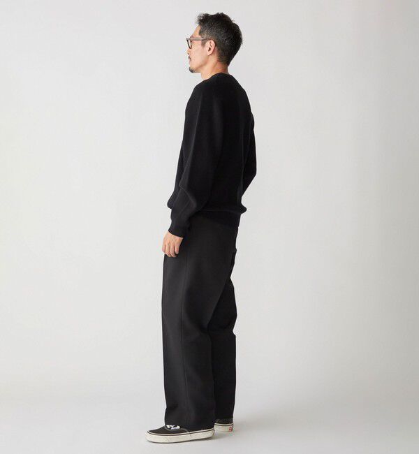 SHIPS「SHIPS:〈洗濯機可能〉SOLOTEX(R) 12ゲージ コットン 畦編み クルーネック ニット」|ニット・セーター|