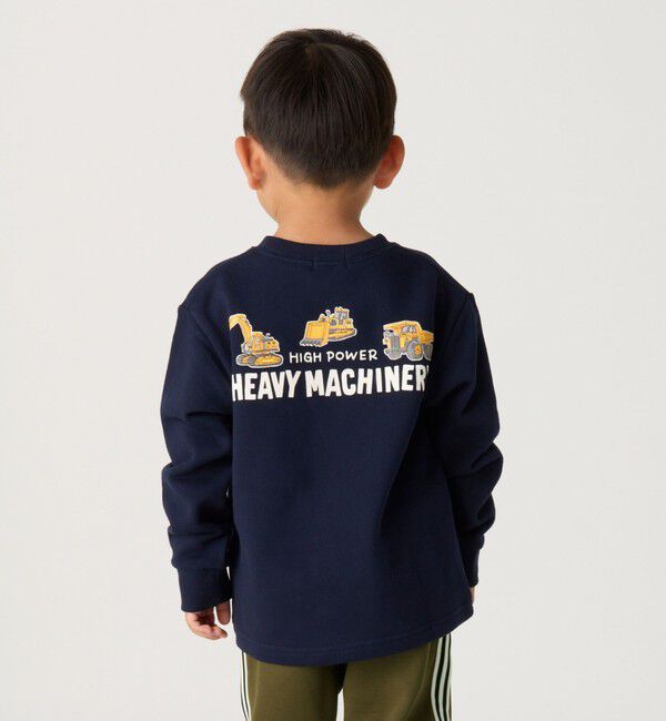 SHIPS Colors 「SHIPS Colors: 90cm～140cm / 建設車両 (ショベルカー) スウェット◇」|スウェット・ジャージ|