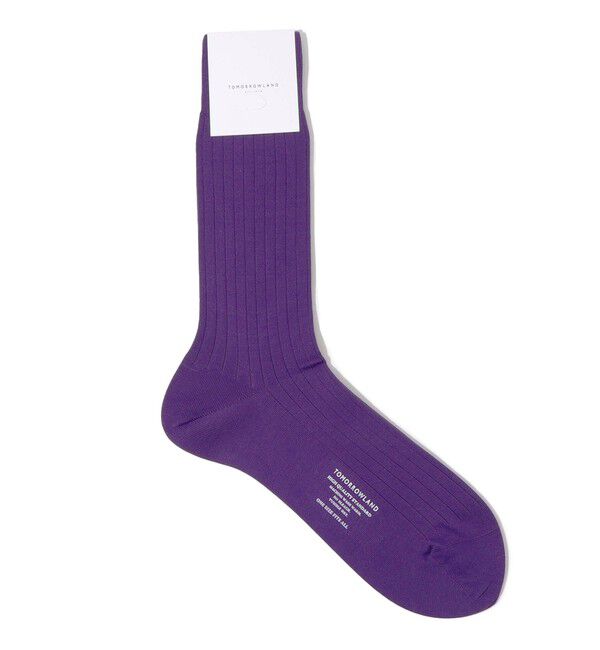 TOMORROWLAND GOODS「TOMORROWLAND コットンナイロン ソックス」|ソックス|75 パープル