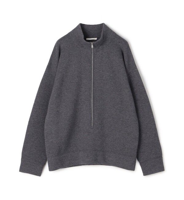 GALERIE VIE「バックパイル ハーフジッププルオーバー」|ニット・セーター|15 グレー