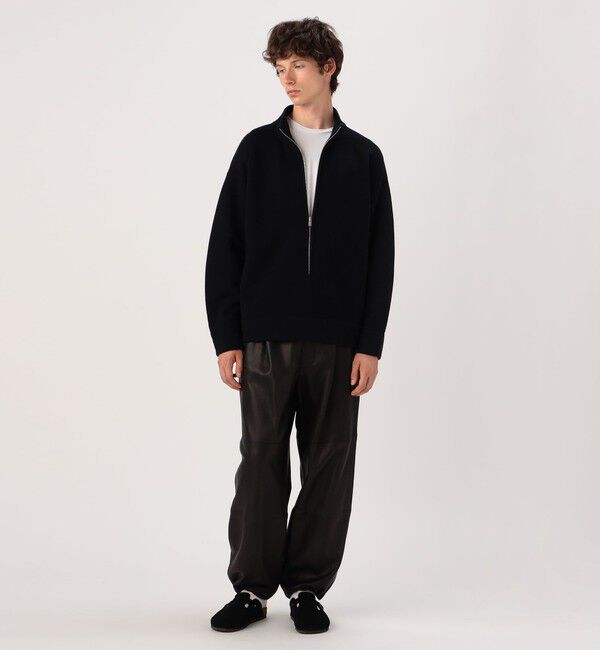 GALERIE VIE「バックパイル ハーフジッププルオーバー」|ニット・セーター|